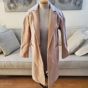 Lily knit back midi coat deals